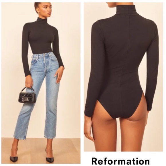 Reformation Tops - REFORMATION Navia Turtleneck Bodysuit